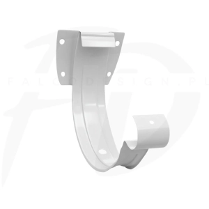 Hak doczołowy stalowy Inguri 150 kolor biały RAL 9002